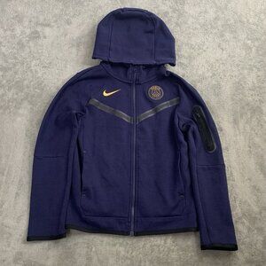 Nike Jacket Youth Boys M Paris Saint-Germain PSG Tech Fleece Full Zip Hoodie